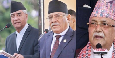 प्रधानमन्त्री प्रचण्डद्वारा कांग्रेस सभापति देउवा र एमाले अध्यक्ष ओलीसँग छलफल